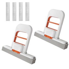 Pack of 2 Mini Mop, 2025 Self-Pressing Sponge Mop, Mini Foldable Mop, Sponge Mop for Wet and Dry Use on Kitchen Worktops, Glass, Bathroom, Car Interior (B)