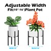 Sztbxuer Heavy 4Legs Adjustable Metal Plant Stand for 10"-16" Plant
