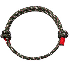 Cupimatch Rope Bracelet, Simple Plain Umbrella Rope Bracelet Nautical Braided Bracelet Adjustable for Men Women, Metal Nylon