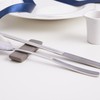 Pristine pastel-colored premium quality domestic cutlery set with good grip,
