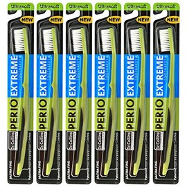 Dr. Collins Perio Extreme Toothbrush, (Colors Vary) (Pack of 6)