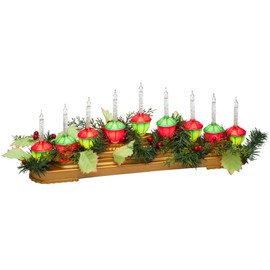 Miles Kimball Retro Bubble Light Centerpiece, Includes 9 Nostalgic Bubble Lights