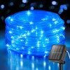 ANJAYLIA 33FT 100 LED Solar Rope Lights Outdoor Waterproof, Solar
