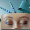 Makeup Practice Face Board 3D Silicone Makeup Eyes Closed Mannequin