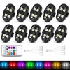 UBAPEV Upgraded 10PCS Wireless LED Strobe Lights with Remote Control