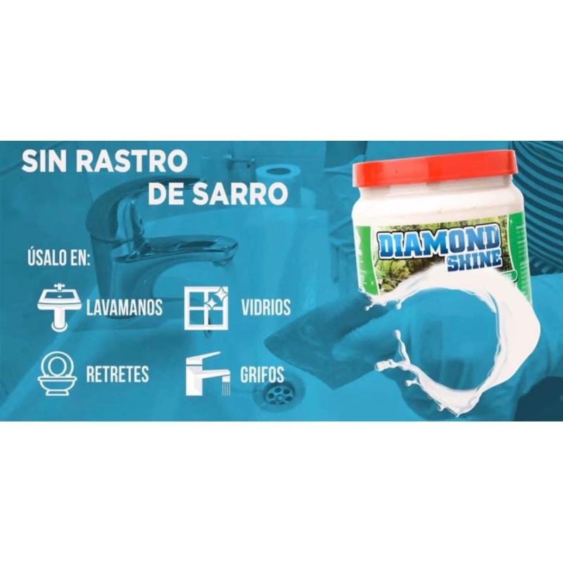 Diamond Shine Crema Limpiadora Quita Sarro Manchas. 1kg