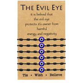 Evil Eye Bracelets for Women Men Dainty Evil Eye Charm Bracelet Turkish Blue Eye Beaded Bracelets String Bracelet Summer Bracelets Jewelry Gifts