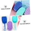 Beavorty 4pcs Double-sided Bath Scrubber for Deep Cleansing Ergonomic Handheld