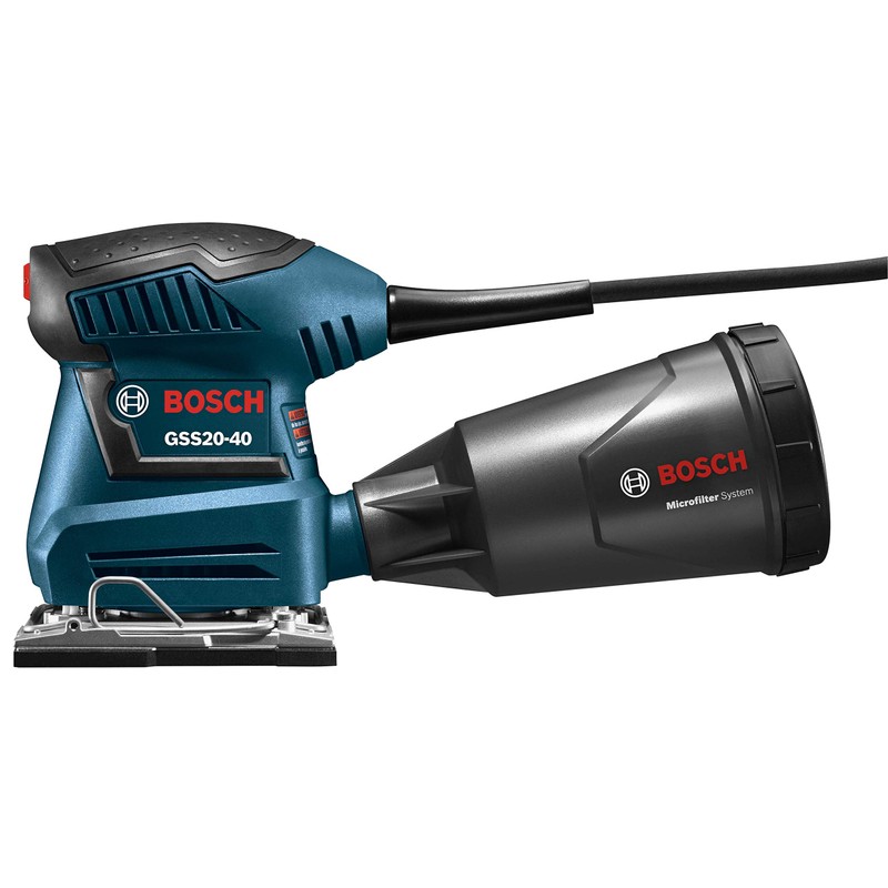 Bosch GSS20-40-RT 2.0 Amp 1/4-Sheet Orbital Finishing Sander (Renewed)