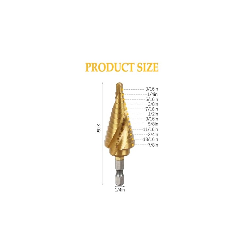 DWA1786IR for DEWALT Step Drill Bit, Step Drill Bit for
