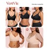Vertvie Women's Push Up Bra without Underwire Seamless Deep V-Neck