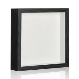 MUXIUNT Small Shadow Box Picture Frame Display Cases with Soft Linen Back,Small Large Mini Black Deep Shadow Memory Box Frame 3×3 for Baby Wedding Pet Graduation Items Flower Craft Ticket Photo