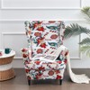 Highdi 2-Piece Wing Chair Cover with Ottoman Protective Cover, Armchair