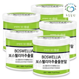 Pureunddeulpan 인도산 보스웰리아 추출 분말 가루 추출물 100% 170gx5통 Indian Boswellia Extract Powder 100% 170g x 5 Cans