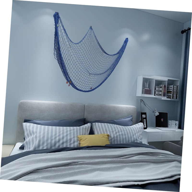 STOBAZA Elegant Mediterranean Wall Decor Fishing Net for Home Decor
