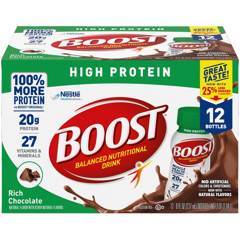 Boost High Protein Balanced Nutritional Drink, Rich Chocolate, Muscle Health