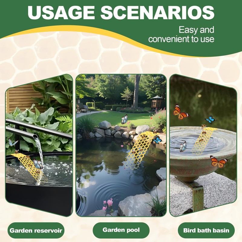 Pack of 2 Yellow Floating Bee Ladder, Plastic Floating Bee
