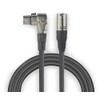 Audibax Silver Cable XLR Macho - XLR Hembra Acodado 50