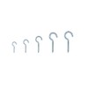 WEAXIO Pack of 100 Screw Hooks, 5 Sizes, Galvanised Metal