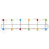 DESIGN DELIGHTS Colour Ball Wardrobe Rail Colourful Silver 50 x