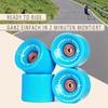 JUCKER HAWAII Longboard Wheels Allround Cruiser Wheels Mano with Ball