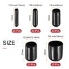 sourcing map 100pcs Round Rubber End Caps Protective Caps 1/16"