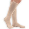 Collections Etc Men's Compression Socks, Moderate 15-20 mmHg Tan XL,