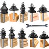 OLETBE Router Bit Tongue Groove Flooring Router Bit Set 1/4-Inch