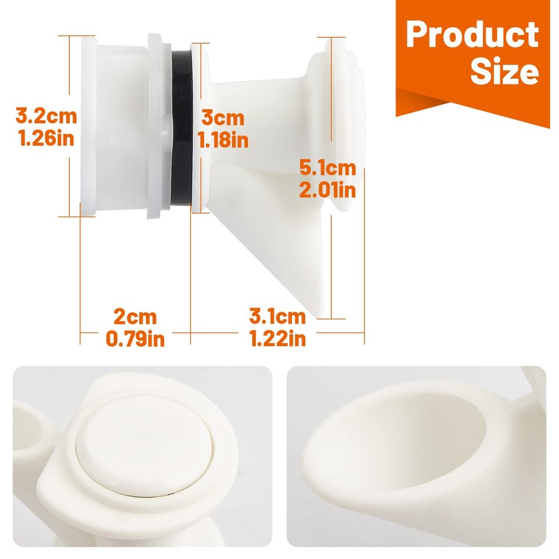 Push-Button Spigot Cooler Spigot Replacement, Compatible with Igloo 2-10 Gallon