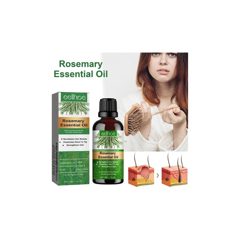 Aceite Esencial De Romero Para El Crecimiento Del Cabello