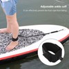 Surfboard Leash High Elasticity TPU Black Adjustable Coiled Surfing Leg