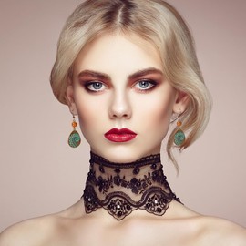 11 Pairs Vintage Drop Dangle Earrings for Women Boho Jewelry Set Retro Flower Dangly Earring Teardrop Sun and Moon Earrings for Mother's Day Christmas