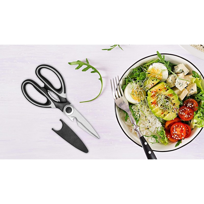 Zaxetic Kitchen Scissors Heavy Duty Multi-Function Purpose, Ultra Sharp Cutters