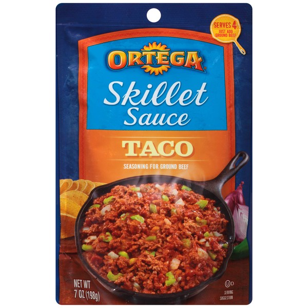 Ortega Skillet Sauce, Taco Sauce, 7 Ounce (Pack of 6)