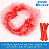 100 x simply direct Red Disposable Hair Net/Mob Caps in