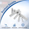 uxcell 100Pcs 4mm x 30mm Dowel Pins, 304 Stainless Steel