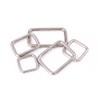 Swpeet 100 Pcs Assorted Metal Rectangle Ring, Webbing Belts Buckle