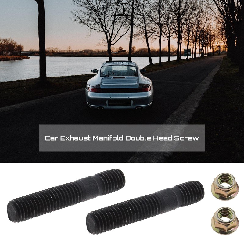 eMagTech 8 Sets Exhaust Manifold Stud Bolt Kit M8x45mm Compatible