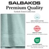 SALBAKOS 4-Piece 100% Turkish Cotton Bath Towels, 27x54 inch, Seafoam