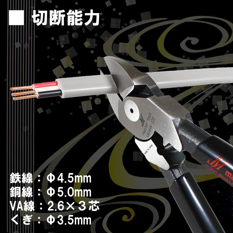 Master Tool Electric Eccentric Nipper Thin Blade Round (MKNHA220)