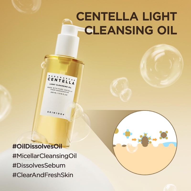 SKIN1004 Madagascar Centella Light Cleansing Oil 6.76 fl.oz, 200ml |