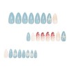 24pcs Press On Nails Ocean Style Fake Nails Starfish &