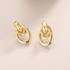 Follome Gold Knot Earrings for Women 18K Gold Plated Chunky