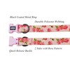 Olahibi Dog Collar Leash Set, Floral Pattern, Polyester Material, Adjustable