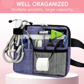 Nurse Funny Pack with Medical Gear Pockets - Durable Nurse Waist Pouch with Tape Holder, Adjustable Strap, and Utility Storage for Stethoscopes, Bandage Scissors & Supplies