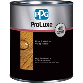 PPG ProLuxe Door and Window Wood Finish, 1 Quart, 009 Dark Oak