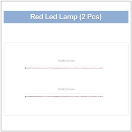 Light Up Your Bricks- 2 Pieces X Red Flashing Light 15 cm, USB Powered, Compatible with Legos, DIY Lighting