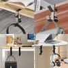 Purse Hook, 2PCS Purse Hanger Desk Mount Headphone Holder Adjustable