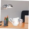 MAGICLULU Elegant Ceramic Milk Pitcher Syrup Container for Coffee for