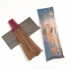 Aloeswood Joss Stick #600 19" (48.5cm) - 60 min Burn time by Fushan Kodo | Agarwood |Buddhist/Taoist Artisan Incense from Pure Natural Ingredients | Temple, Aromatherapy, Spiritual Calmness.